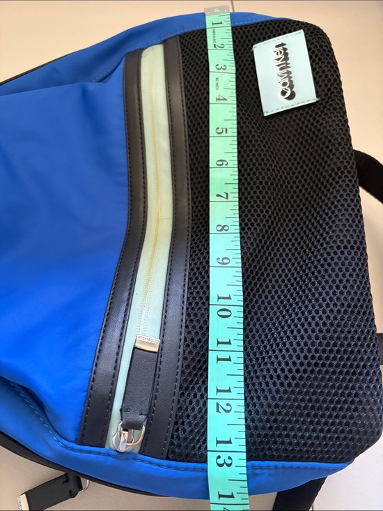 Calvin Klein Blue Drawstring Backpack Sport Nylon Mesh Bag main image 7